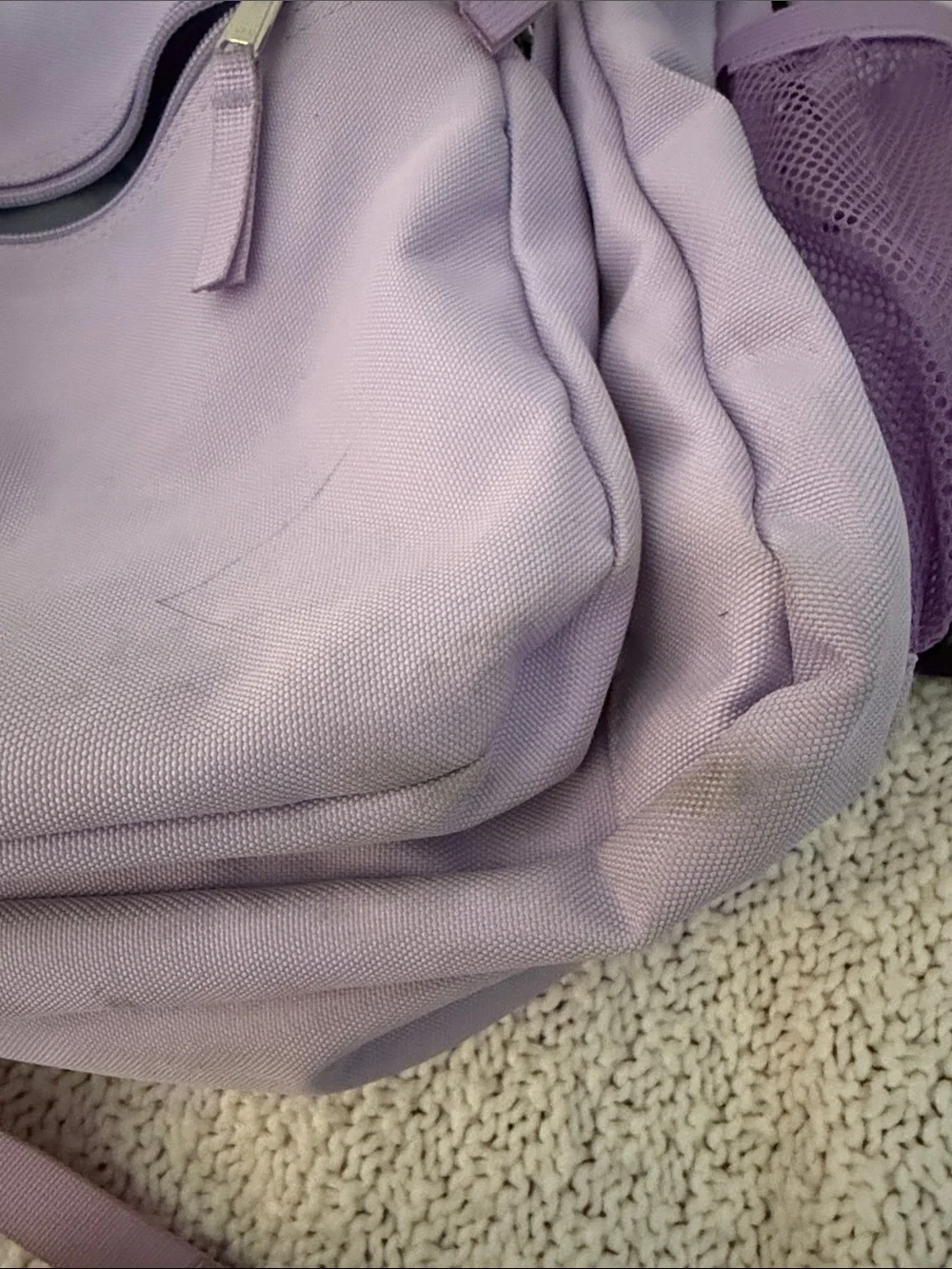 Light purple backpack
